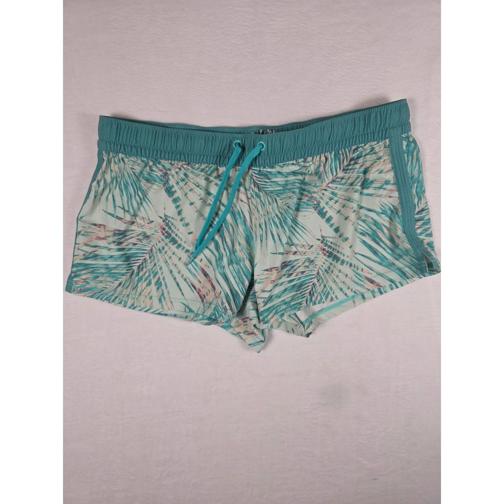 Salt Life Tropical Palm Volley Board Shorts XL Aqua Teal Swim Surf Beach